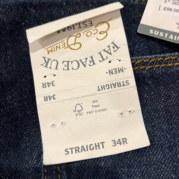 Fat Face Straight Dark Vintage Wash - Picture 6 of 9